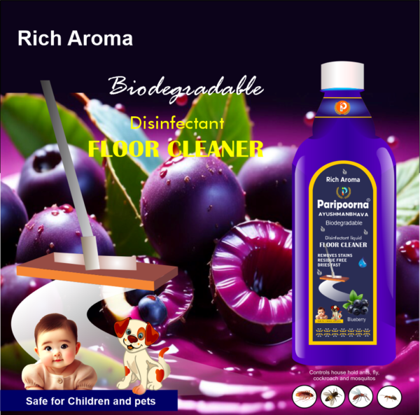 PARIPOORNA AYUSHMANBHAVA  BLUE BERRY FLOOR CLEANER BIODEGRADABLE