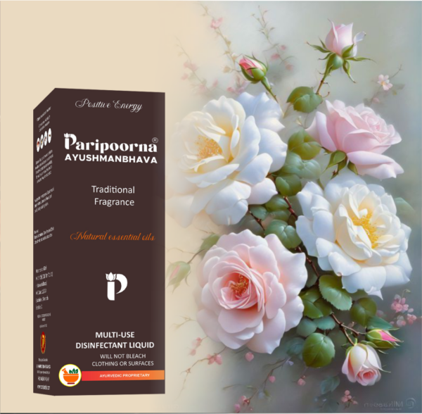 PARIPOORNA AYUSHMANBHAVA TRADITIONAL PERFUME DISINFECTANT LIQUID  450ml Code:23  Sku:66